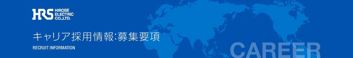 キャリア採用情報：募集要項